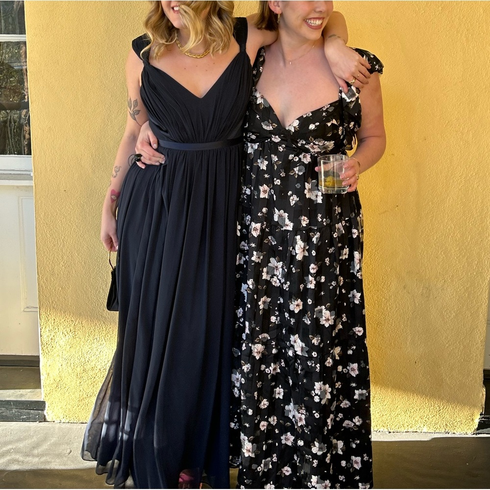 Vera Wang Navy Evening Gown Dress